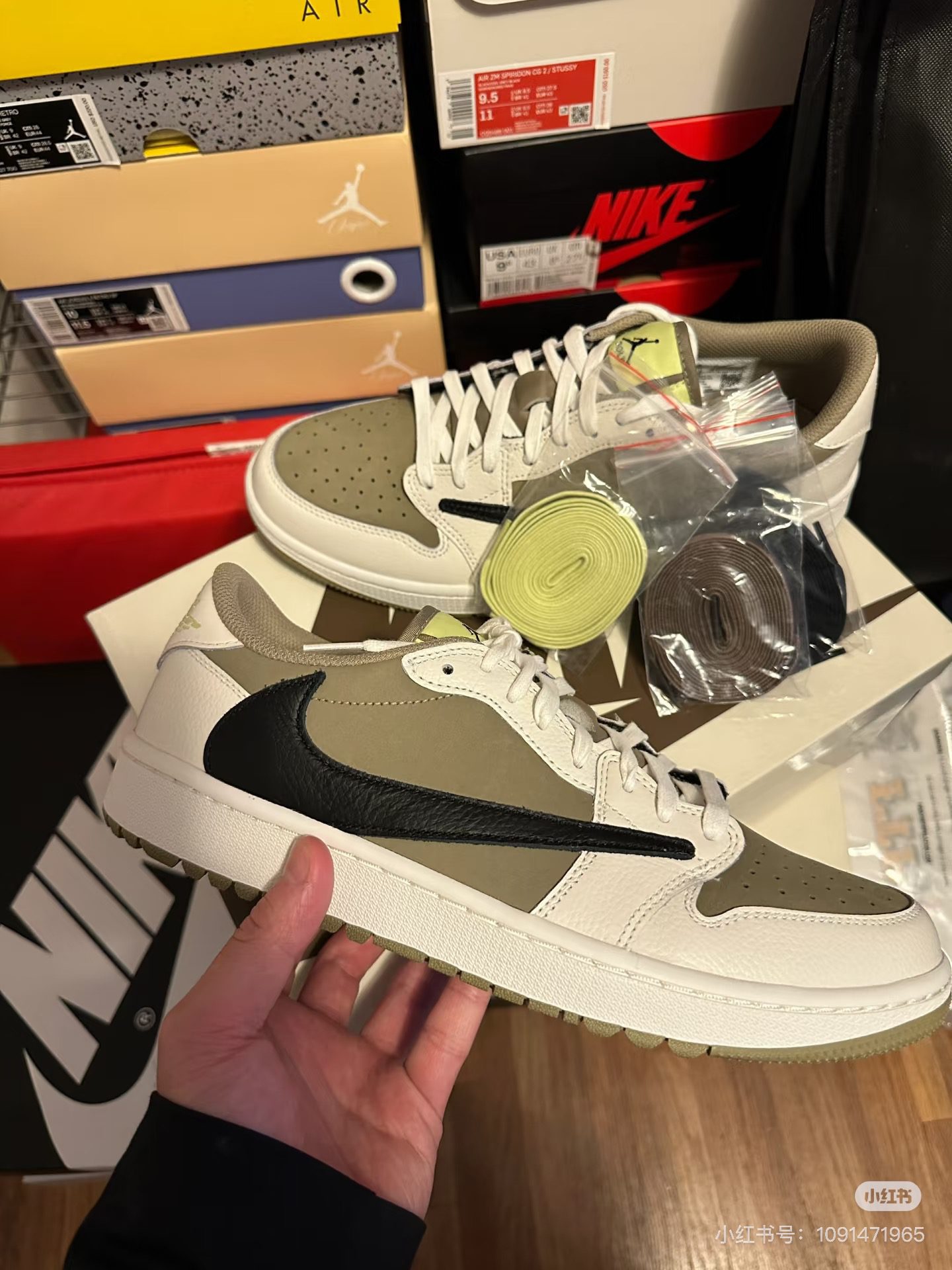 Air Jordan 1 Low Golf x Travis Scott 1 Olive photo review